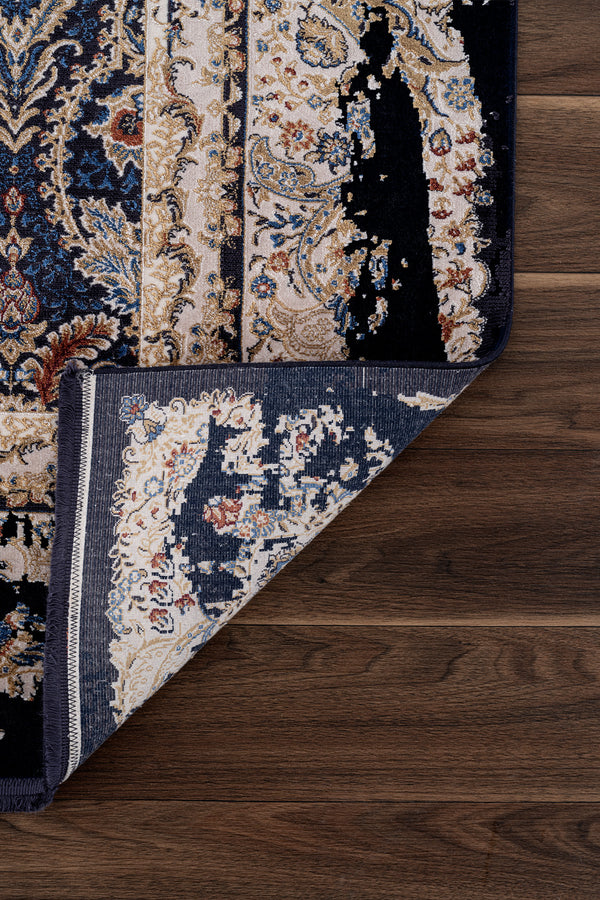 Koza Nostalgia Lacivert Salon Halısı A3013E