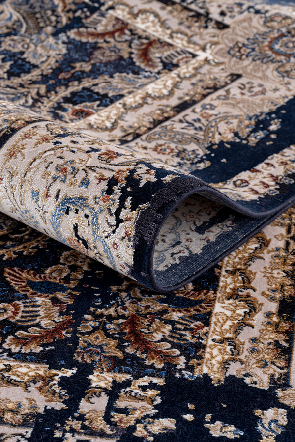 Koza Nostalgia Lacivert Salon Halısı A3013E