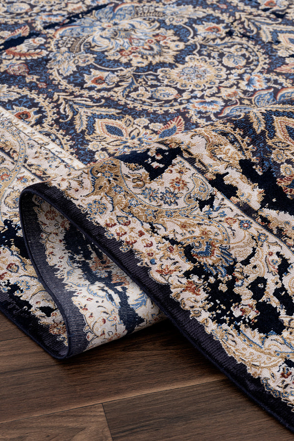 Koza Nostalgia Lacivert Salon Halısı A3013E