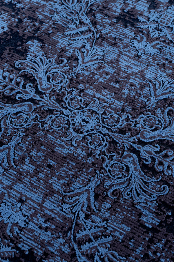 Koza Nostalgia Mavi Salon Halısı A3014F