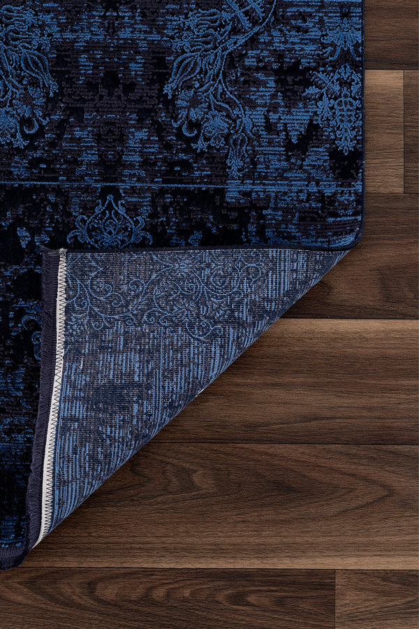 Koza Nostalgia Mavi Salon Halısı A3014F