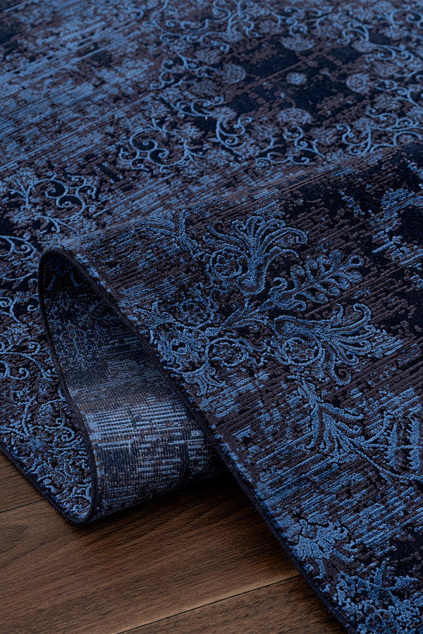 Koza Nostalgia Mavi Salon Halısı A3014F