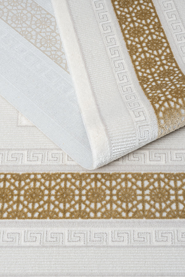 Koza Premium Lara Gold Akrilik Oturma Odası Halısı A0333D