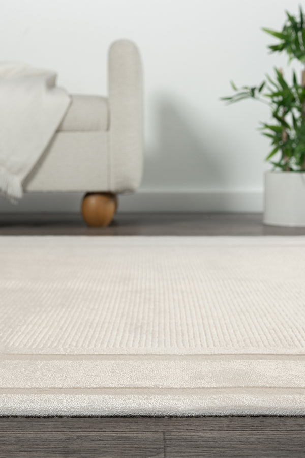 Koza Premium Lara Krem Oturma Odası Halısı A0251A