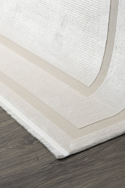 Koza Premium Lara Krem Oturma Odası Halısı A0251A