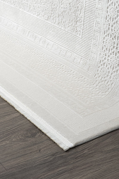 Koza Premium Lara Krem Oturma Odası Halısı A0333A