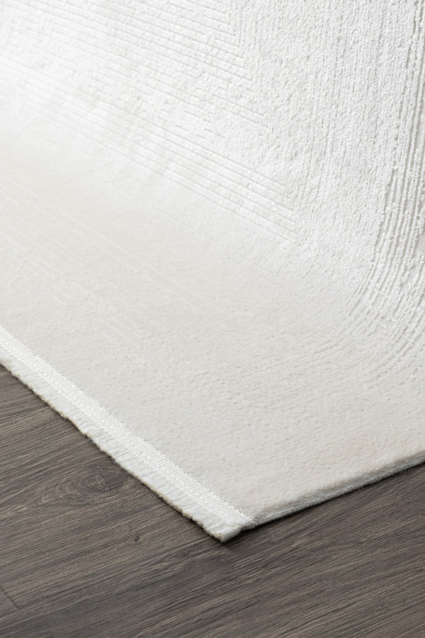 Koza Premium Lara Krem Akrilik Oturma Odası Halısı A0335A