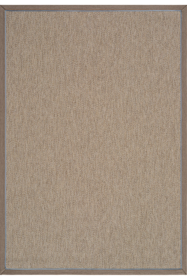 Koza Premium Sahara Bordure Bej-Bordür Vizon Mavi Sisal Halı B3610F