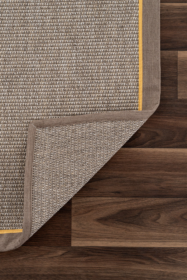 Koza Premium Sahara Bordure Bej-Bordür Vizon Sarı Sisal Halı B3610D