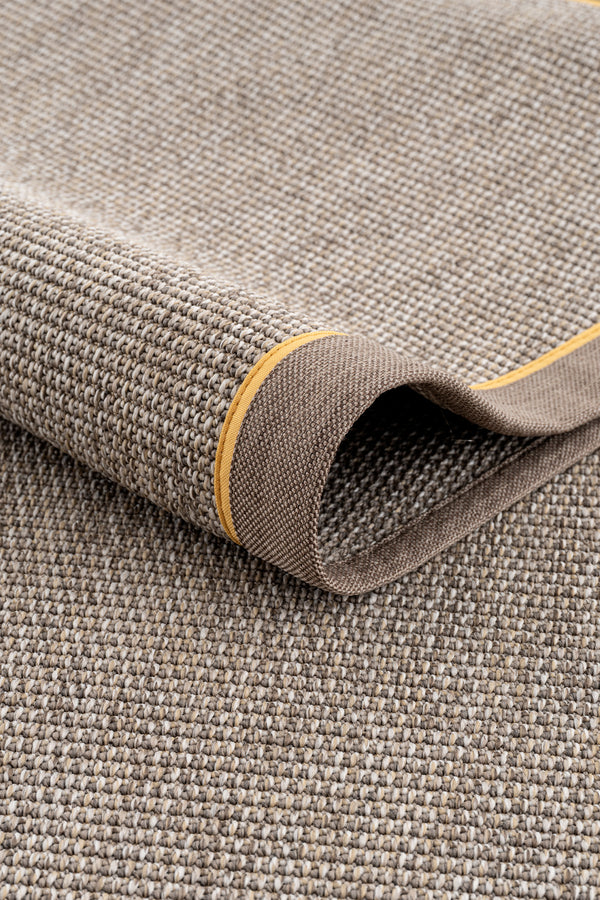 Koza Premium Sahara Bordure Bej-Bordür Vizon Sarı Sisal Halı B3610D