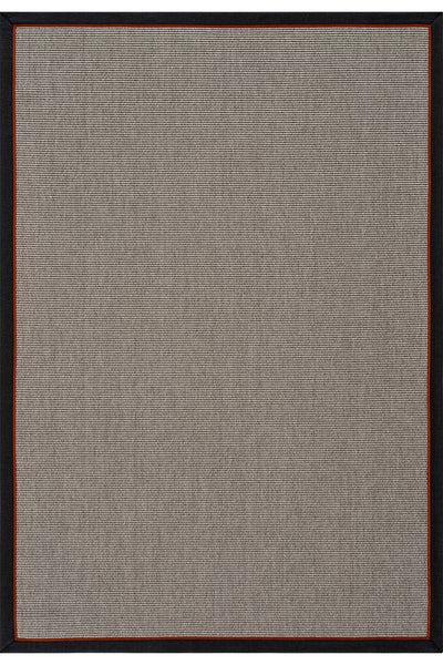 Koza Premium Sahara Bordure Gri-Bordür Siyah Turuncu Sisal Halı B3610H