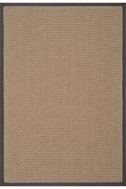 Koza Premium Sahara Bordure Natural-Bordür Kahve Mavi Sisal Halı B3610A