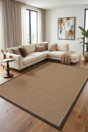 Koza Sahara Natural Bordür Kahve Bej B3616C