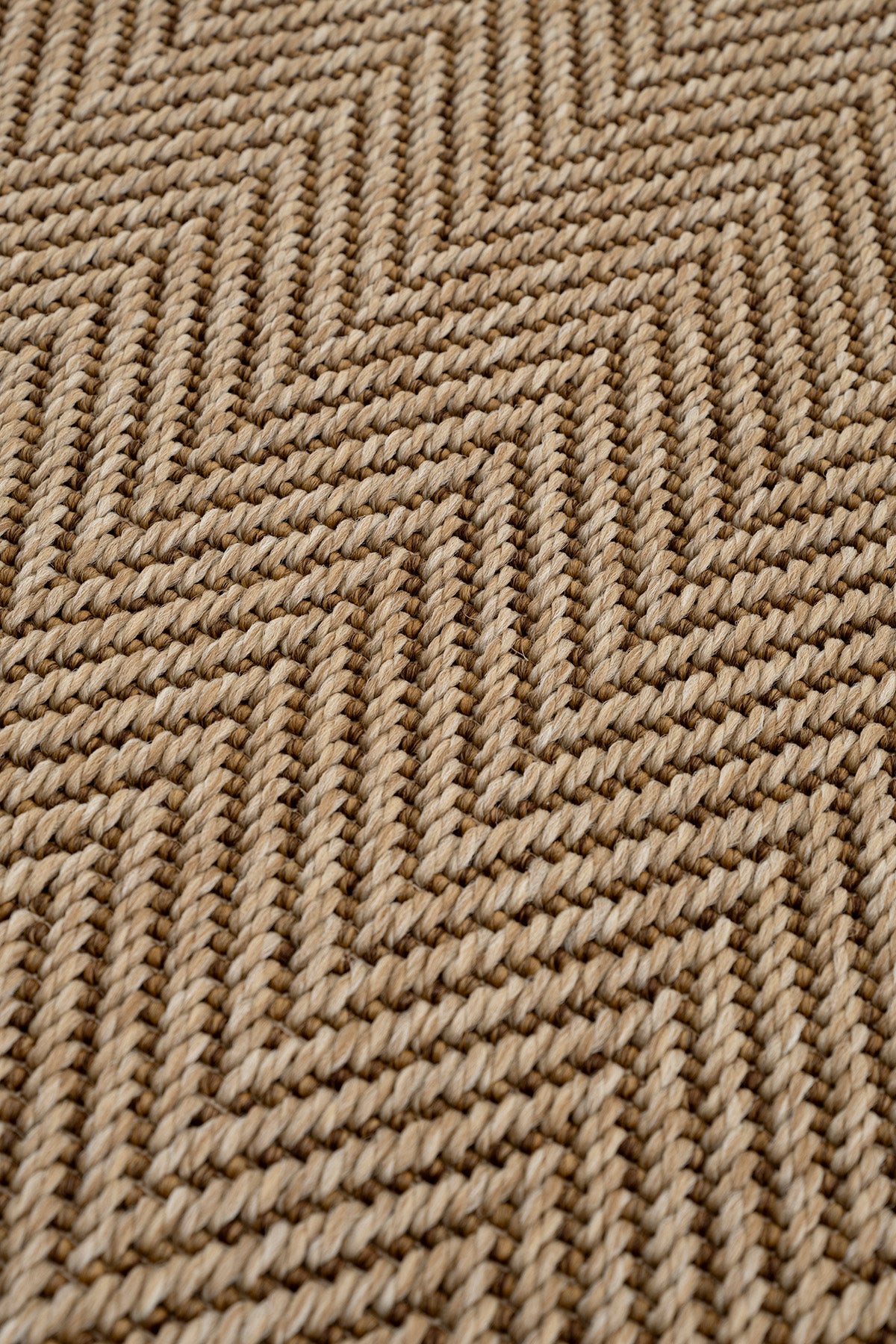 Koza Sahara Natural Bordür Kahve Bej B3616C