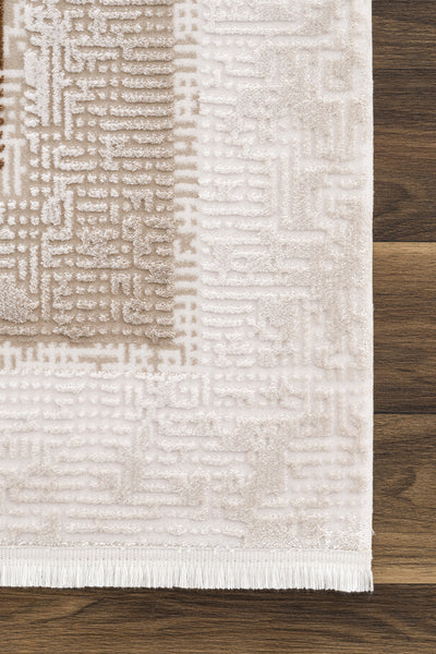 Koza Sedef Bej Terra Salon Halısı A3589D