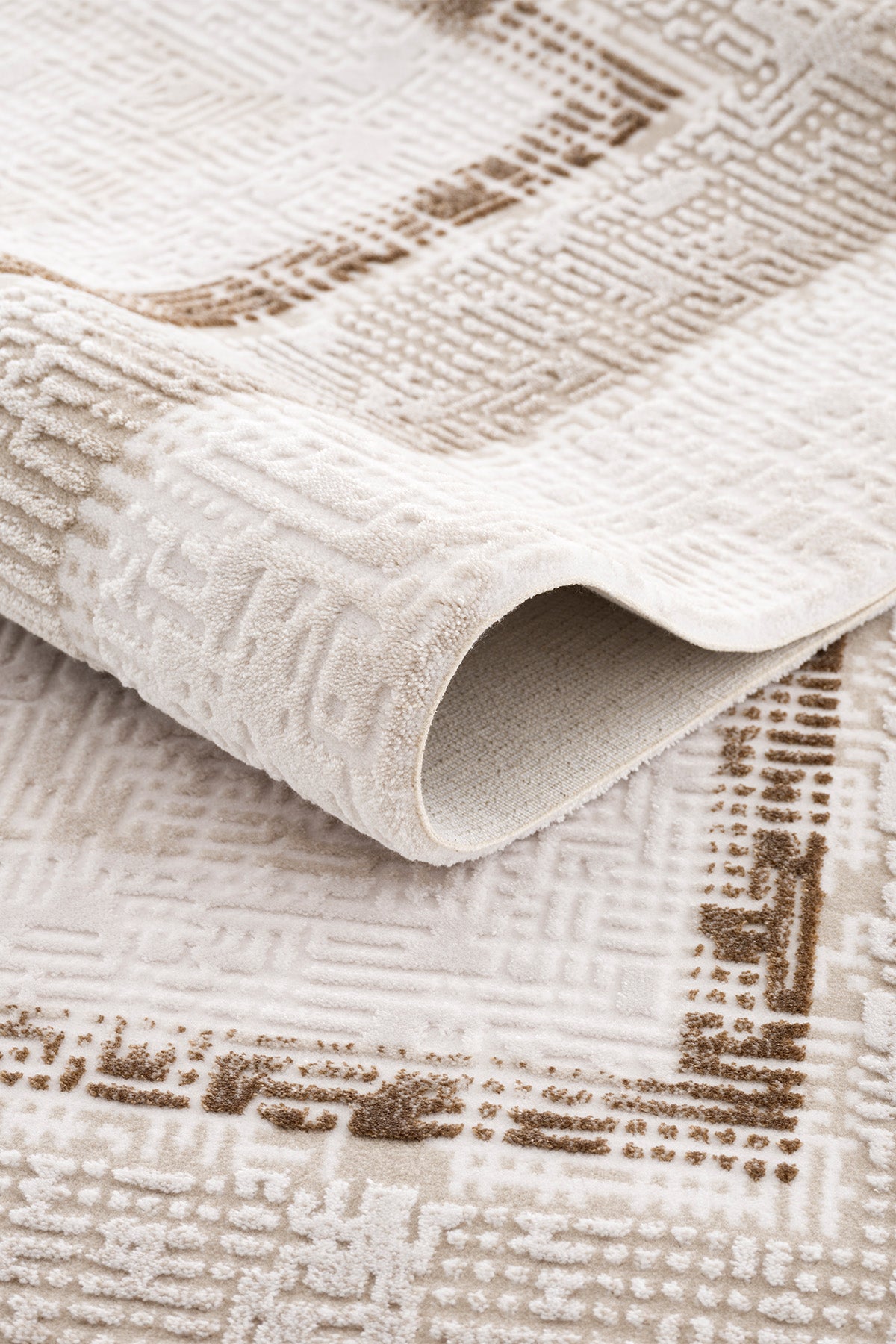 Koza Sedef Bej Terra Salon Halısı A3589D