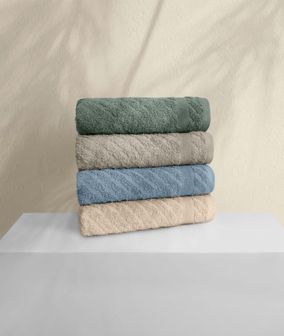 Likya Çapraz Çizgili 4'lü Çeyiz Havlu Seti 1014A