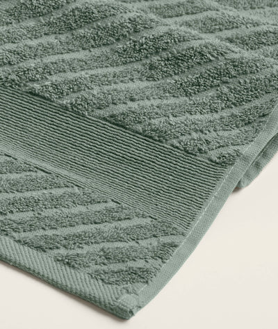 Likya Yeşil Çapraz Çizgili 4'lü Çeyiz Havlu Seti 1015A