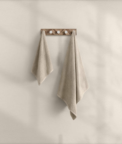 Likya Vizon Düz Çizgili Vizon 2'li Çeyiz Havlu Seti 1036A