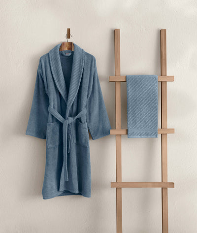 Likya Mavi 2'li Bornoz Seti 1051A