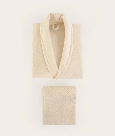 Likya Somon-Krem 4'li Aile Bornoz Seti 1062A