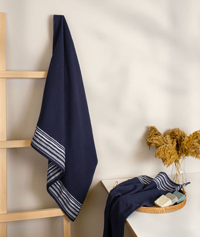 Limira Lacivert 2'li Çeyiz Havlu Seti 2256