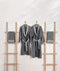 Limira 4'lü Set Antrasit Pamuk 2 Bornoz (1 S-M)-(1 L-XL) 2 Çeyiz Havlu 50x90 2239
