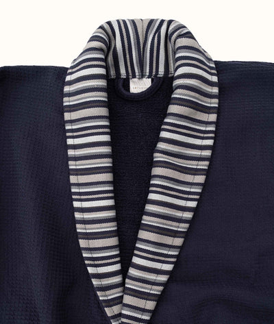 Limira Lacivert 4'lü Set 2 Bornoz & 2 Havlu 2241