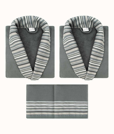 Limira Yeşil 4'lü Set 2 Bornoz & 2 Havlu 2240