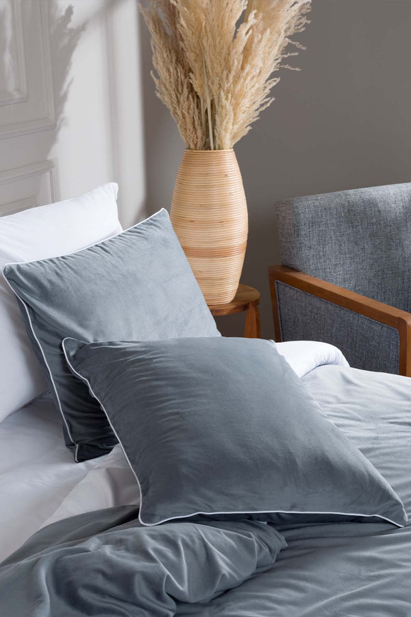 Linda İndigo Kadife Çift Kişilik Nevresim Takımı 200x220 5010