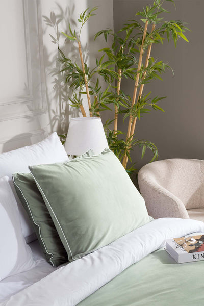 Linda Yeşil Kadife Çift Kişilik Nevresim Takımı 200x220 5009