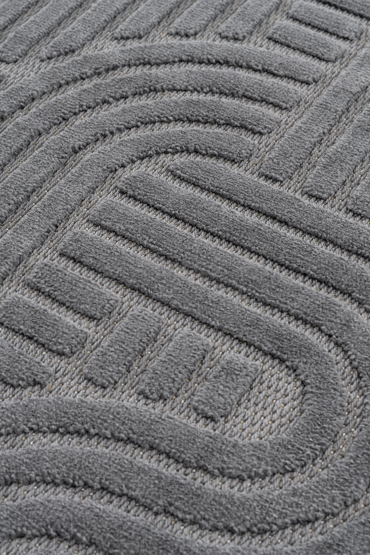 Lisbon Antrasit Oturma Odası Halısı A1766D