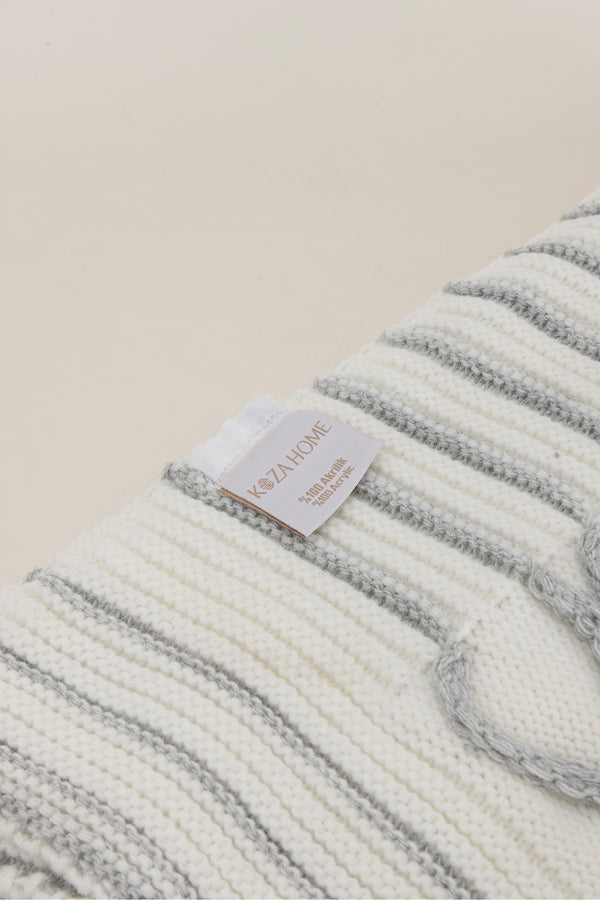 Loop Gri Akrilik Tv Battaniyesi 130x170 3731A