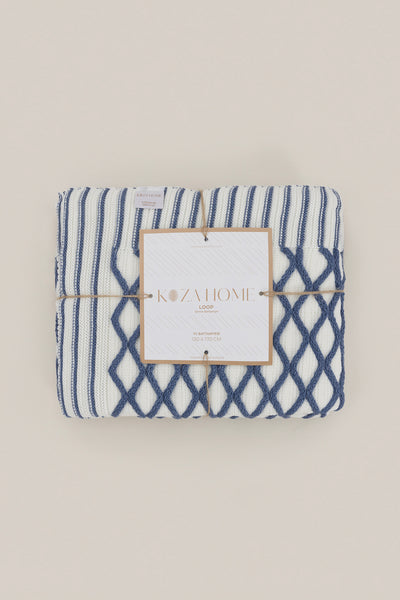 Loop İndigo Akrilik Tv Battaniyesi 130x170 3732A