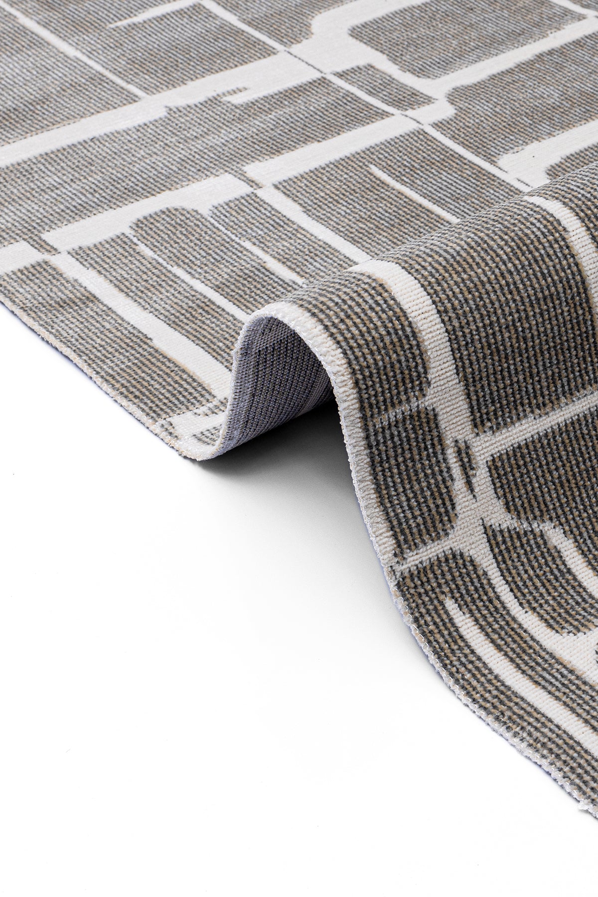 Lykke Gri Halı Kilim Salon Oturma Odası Yatak Odası Koridor Makine Halısı 65226B