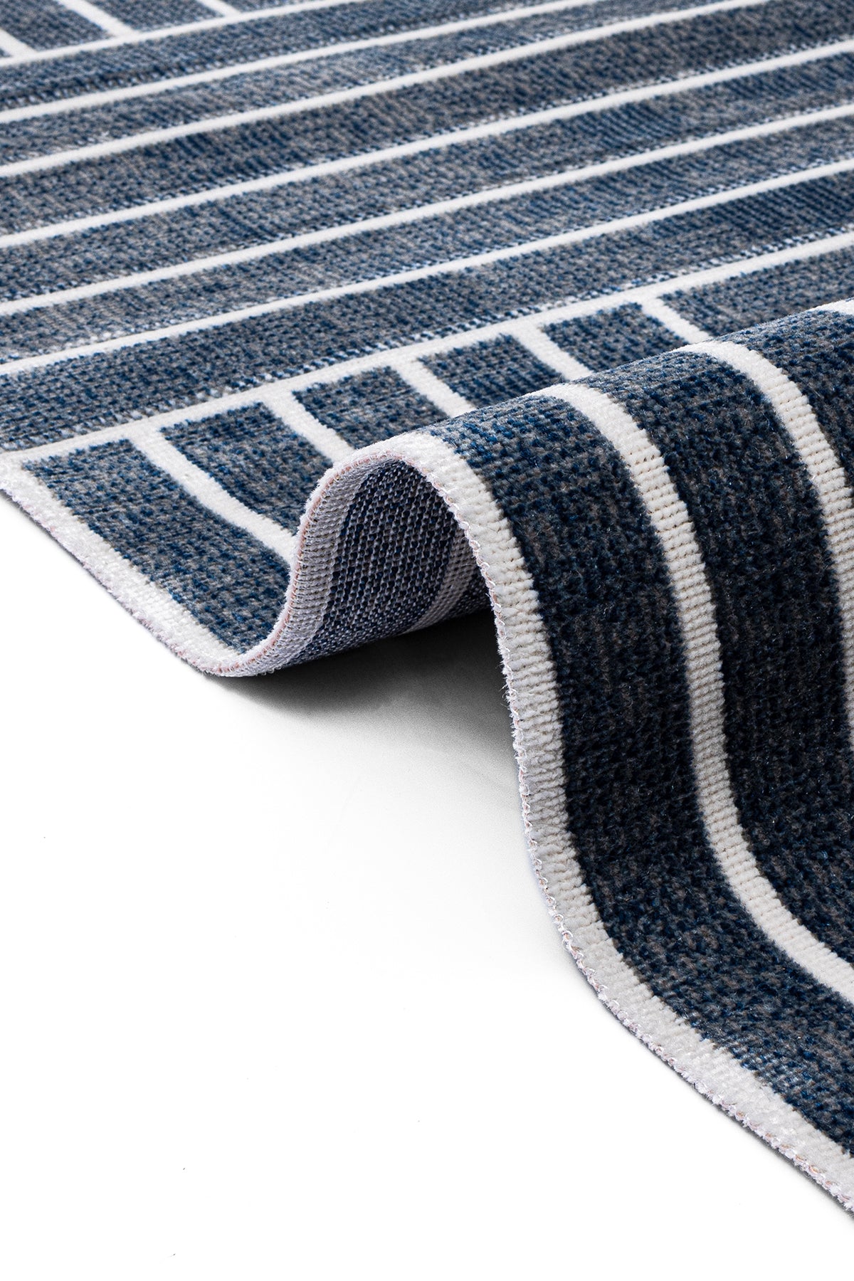 Lykke Mavi Halı Kilim Salon Oturma Odası Yatak Odası Koridor Makine Halısı 65224B