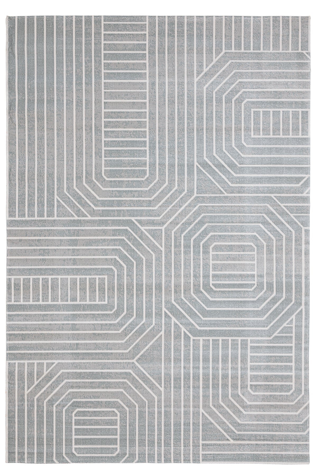 Lykke Yeşil Halı Kilim Salon Oturma Odası Yatak Odası Koridor Makine Halısı 65224B