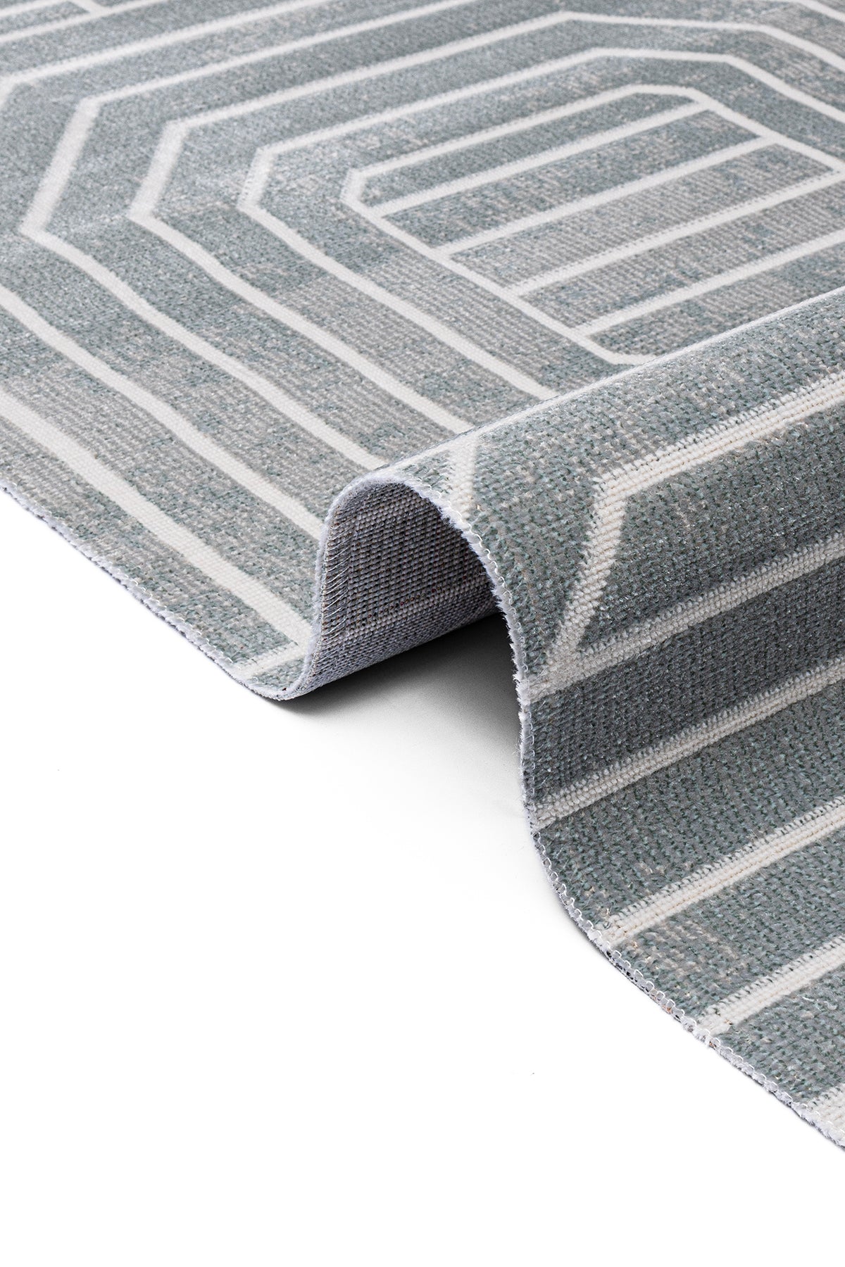 Lykke Yeşil Halı Kilim Salon Oturma Odası Yatak Odası Koridor Makine Halısı 65224B