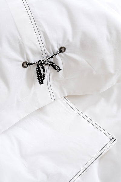 Mayra Beyaz Çift Kişilik Fırfırlı Nevresim Takımı 2540