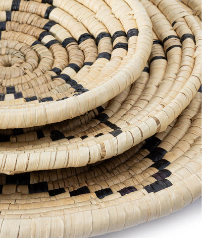 Meander Bambu El Yapımı Kahve Yıldız Duvar Tabağı Dekoru 8903