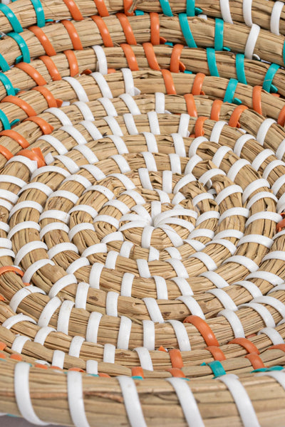 Meander Bambu El Yapımı Turuncu Yıldız Duvar Tabağı Dekoru 25cm 89023