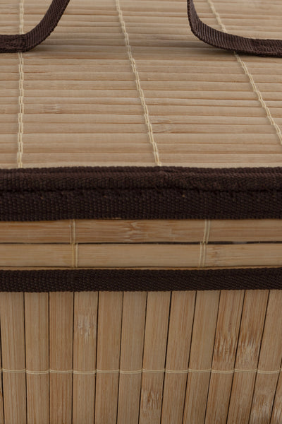 Meander Doğal Bambu Kirli Çamaşır Sepeti 32x32x45 cm 4589