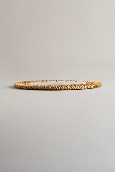 Meander Doğal Rattan El Yapımı Çerçeveli 16 cm. Balık - Çiçek Desenli Nihale 9073