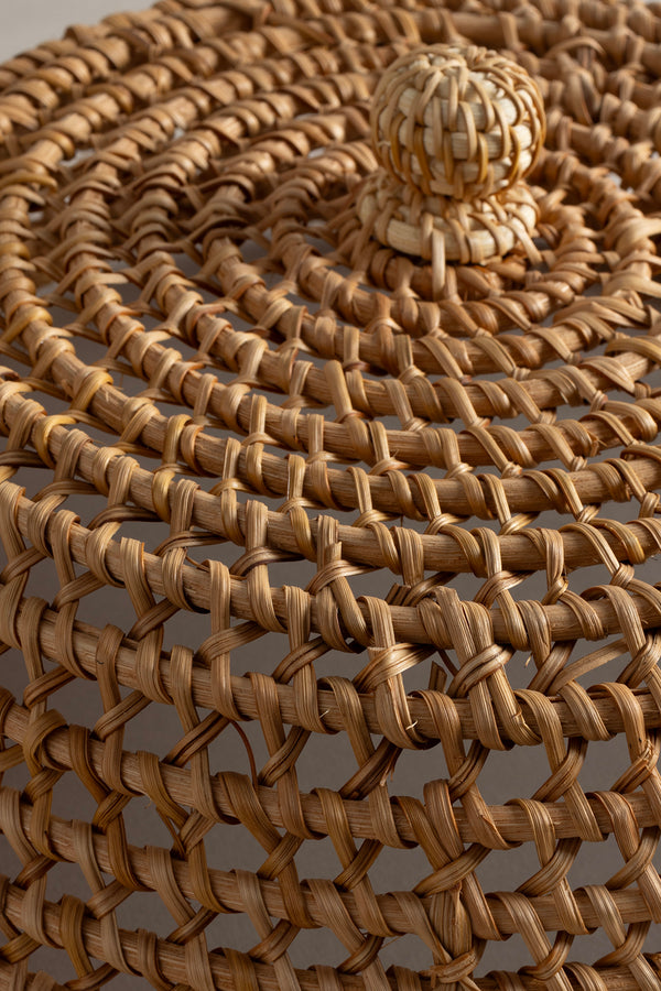 Meander Doğal Rattan El Yapımı Yemek Koruyucu 31x13cm 9071