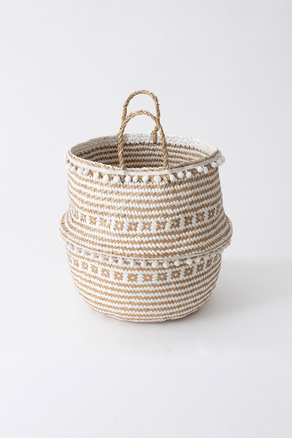 Meander El Örme Rafya Çok Amaçlı Kulplu Sepet 40cm 8992