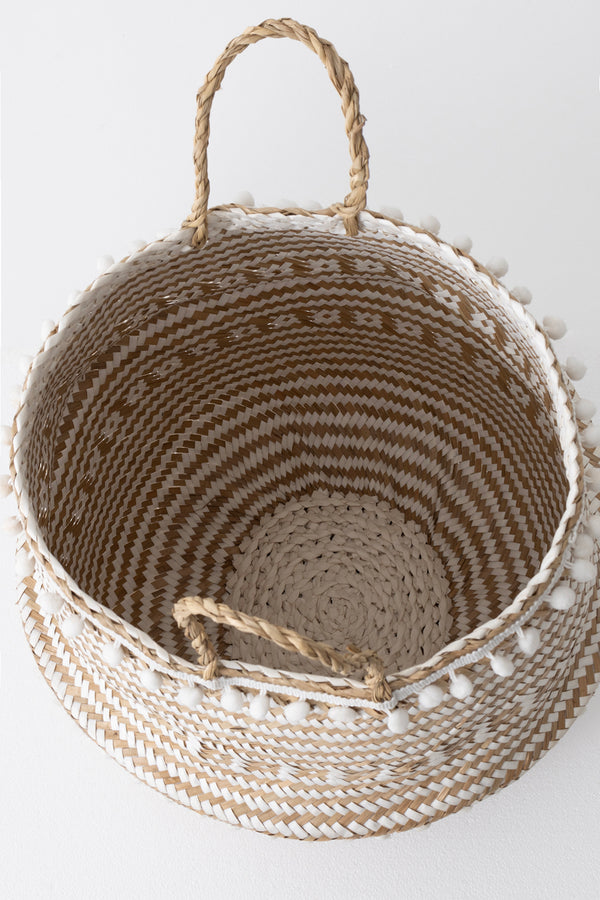 Meander El Örme Rafya Çok Amaçlı Kulplu Sepet 40cm 8992