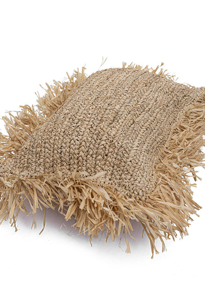 Meander El Yapımı Dekoratif Rafya Kırlent Kılıfı 30x50cm 8930