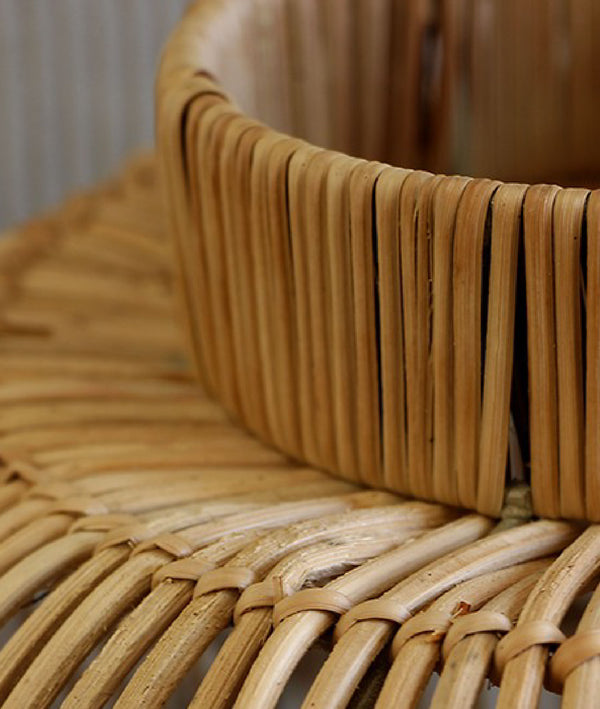 Meander El Yapımı Dekoratif Rattan Mumluk 28x30x38 8940