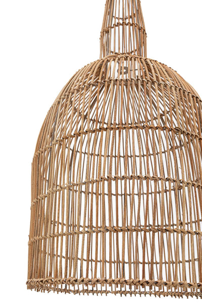 Meander El Yapımı Dekoratif Rattan Tekli Sarkıt Avize 35x120cm 8990