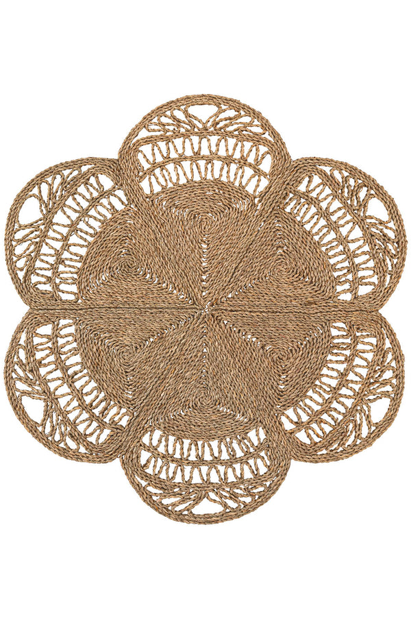 Meander Natural El Yapımı Deniz Sazı Halı 8885